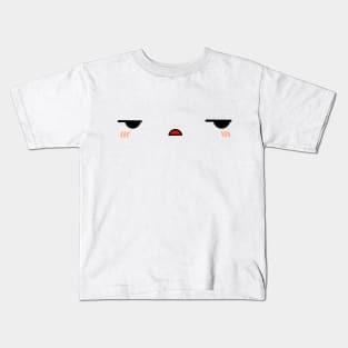 Cute Kawaii Annoyed Anime Facial Expression Kids T-Shirt